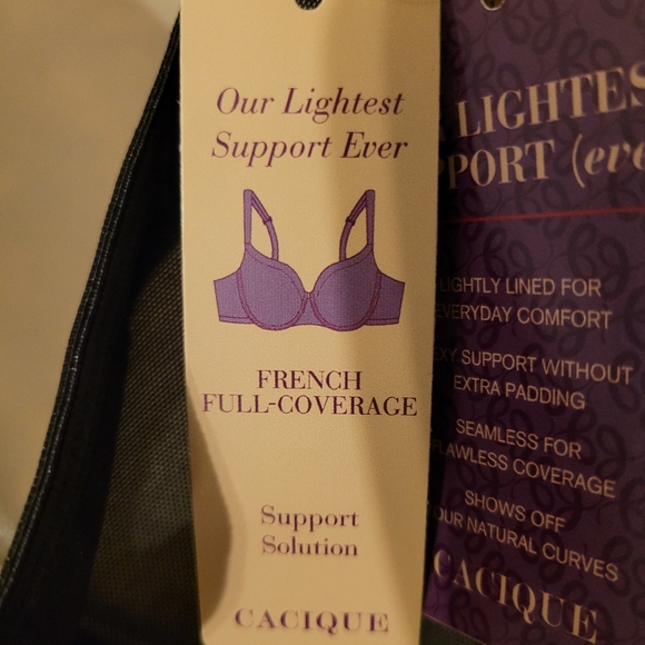 Cacique French Bra with Lace & Floral Design Plus HOST PICK - Picture 4 of 4